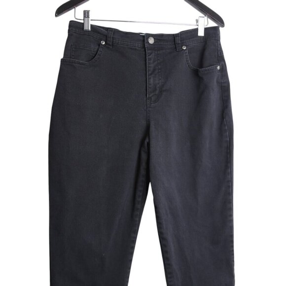 Vintage Penman's High Rise Black Denim Jeans Missy Size 12 - Picture 2 of 6